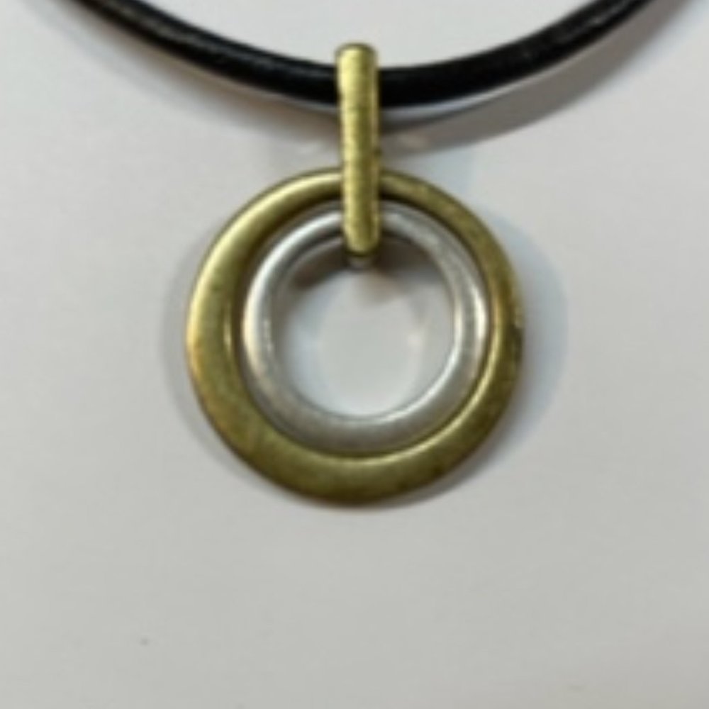 Lia Sophia "Tuscany" Brushed Metal Necklace